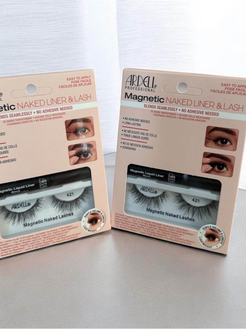 2 sets Ardell Magnetic Naked Lashes & Magnetic Liquid Liner - Black